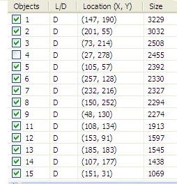 mosaic pieces in a spreadsheet with locations mosaic pieces in a spreadsheet with locations