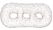 A point cloud -- a surface