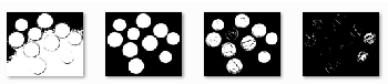 A gray scale image converted to a sequence of binary images, a filtration