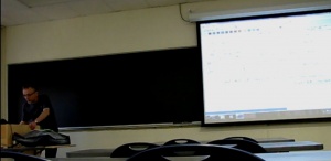 lecture with tablet